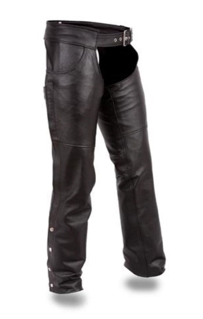First Manufacturing Rally Black Chaps - 4XL