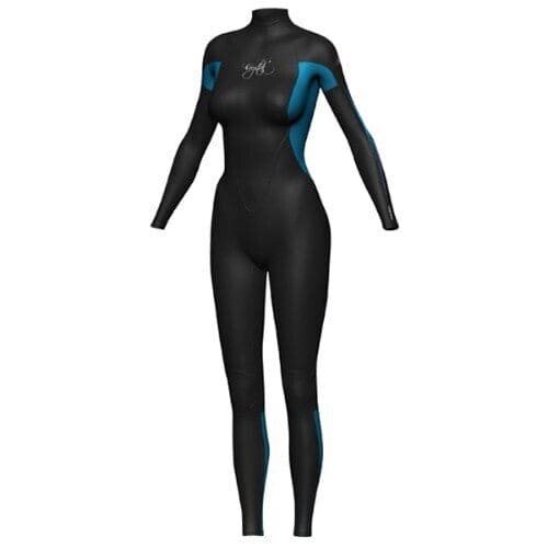 Crystal Womens Superstretch Steamer 3 2Mm Wetsuit Blue Black - 16